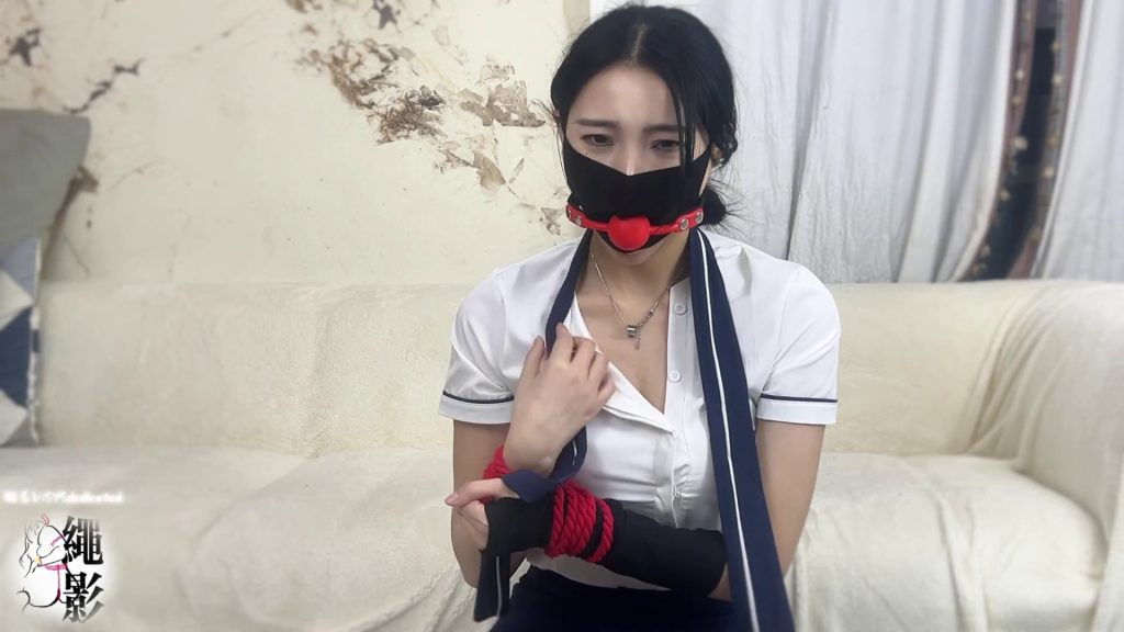 图片[3]-【绳影社】尽职空姐，惨遭劫机竟意外发现性癖-束乐kbss